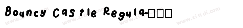 Bouncy Cast1e Regu1a字体转换